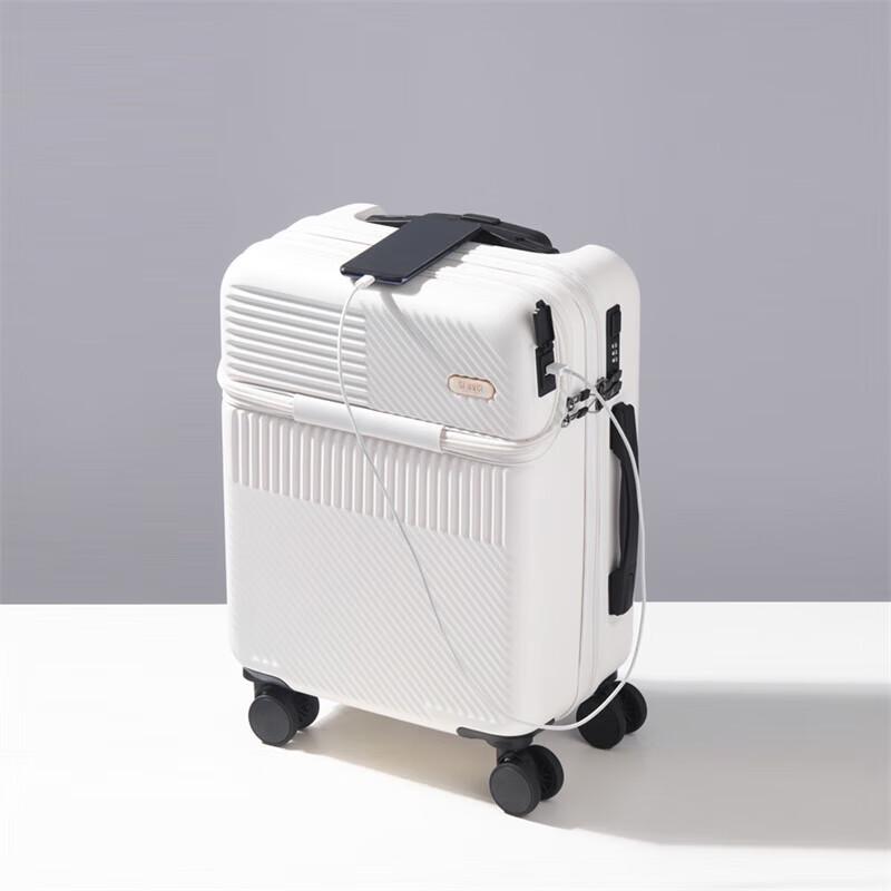 TOBOOG 2106 Front-Opening PC Carry-On Luggage with Charging Port 20 Inches
