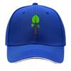 Green Leafy Tree Nature Illustration Hip Hop hat Fashion Outdoor Sports Sandwich Baseball Cap