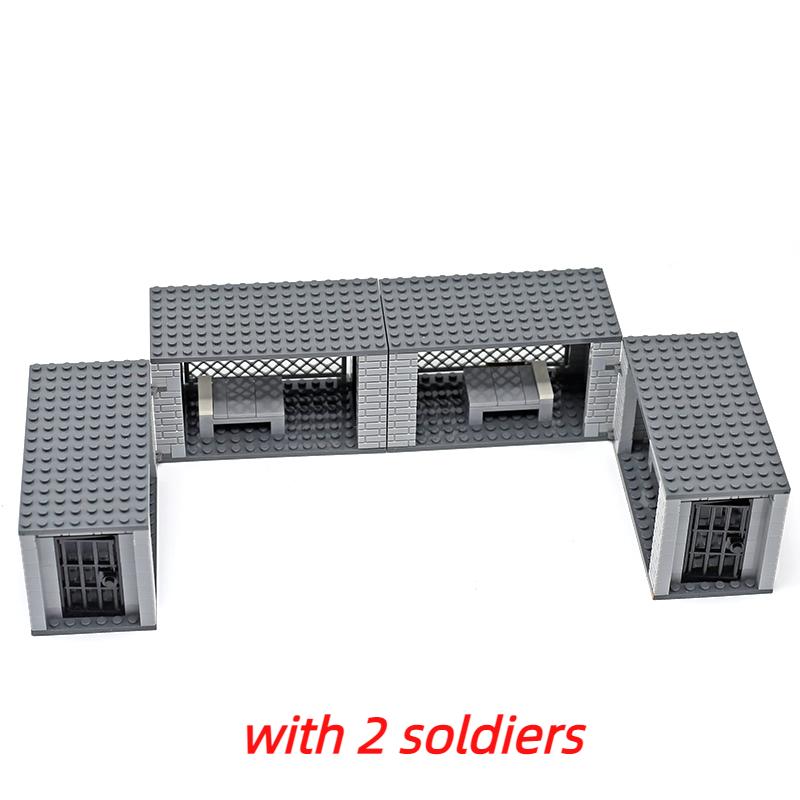 MOC Vojenská Zakázaná Oblast Stavebnice Hračky Transformovatelné Zbraně Kostky Hračka Stavebnice Hračky pro Kluky Dárky