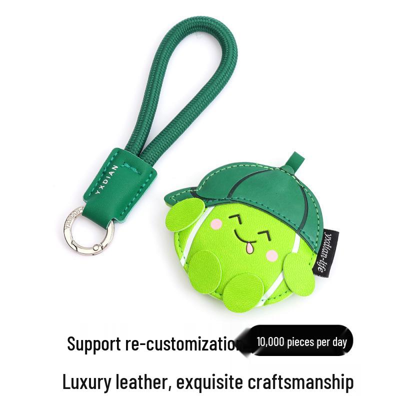2025 Cute Cartoon Sports Keychain: Badminton, Tennis, Table Tennis Rackets Pendant & Bag Hanger