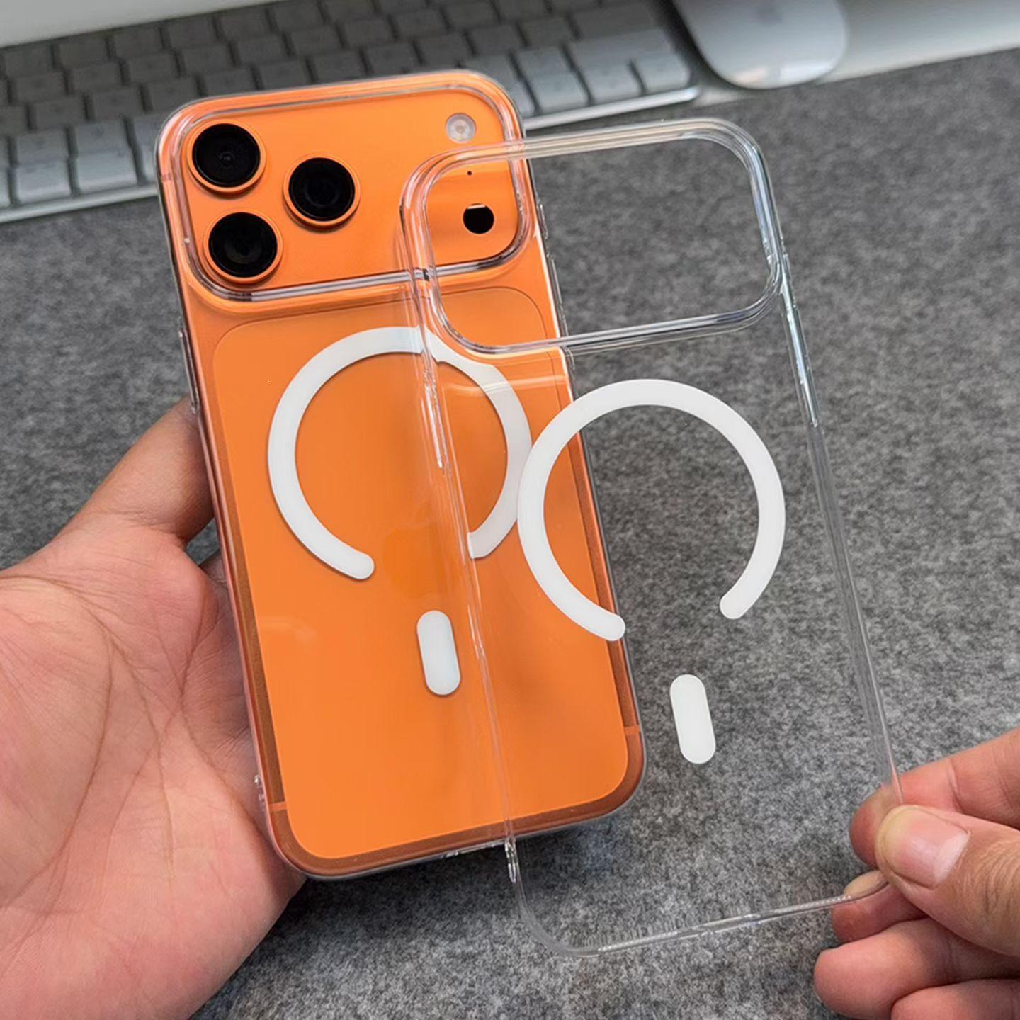 

Магнитный акриловый чехол для iPhone: Совместим с iPhone 17, 16 Pro Max, 15, 14 и 13. Прозрачный и не желтеющий. iPhone 15 Pro