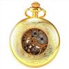 A95D-2X Luxury Golden Luminous Mechanical Pocket Watch