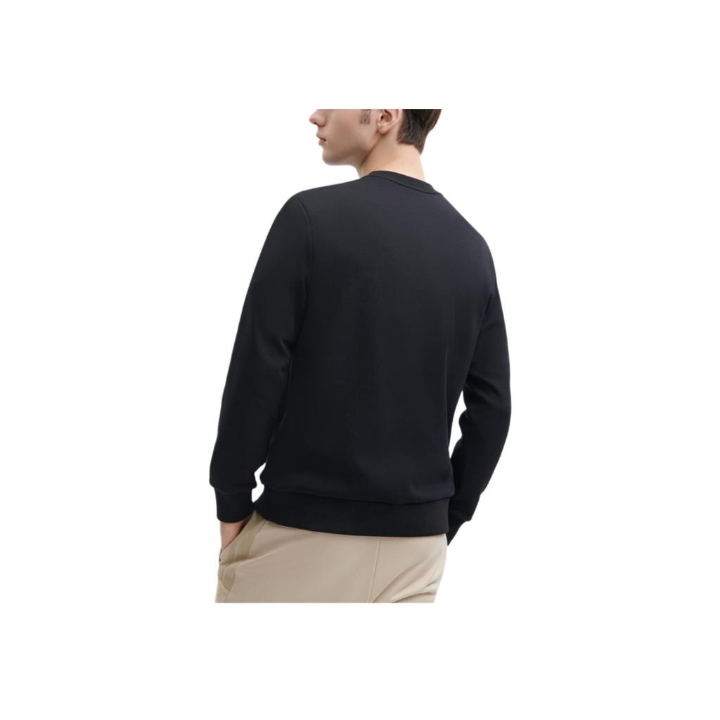 Fila Fleece Crew Neck Pullover Sweatshirt Unisex Sweatshirt Black F11M348203F-BK