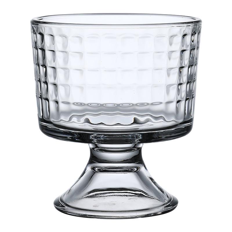 Mesopotamische Glas-Dessertschale: Eisbecher mit kurzen Beinen, Eis am Stiel Halter, Milchshake und Milchteetasse