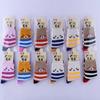 Chaussettes en coton doux pour enfants de 0 à 12 ans, chaussettes de Sport à rayures chaudes, mignonnes, avec dessin animé, pour garçons et filles, cadeau d'automne et d'hiver pour enfants de 0 à 12 ans
