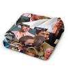 Coperta Collage Ryan Gosling Qualità Super Morbida Coperta da Lancio Inverno Aereo Viaggio Sedia Divano Letto Stampa Copriletto