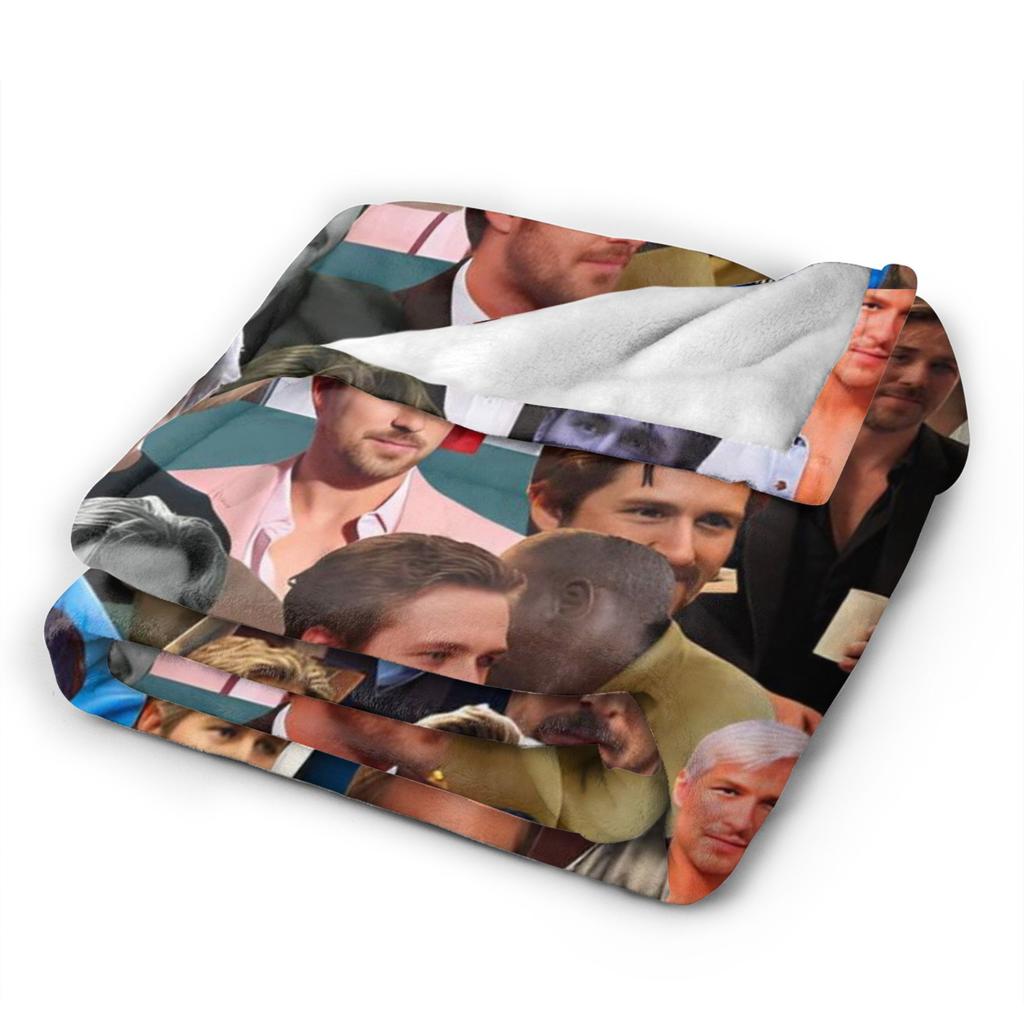 Coperta Collage Ryan Gosling Qualità Super Morbida Coperta da Lancio Inverno Aereo Viaggio Sedia Divano Letto Stampa Copriletto