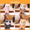 Realistic Cat Plush Keychain With Ultra Soft Pp Cotton Bag Charm Gift For Girls