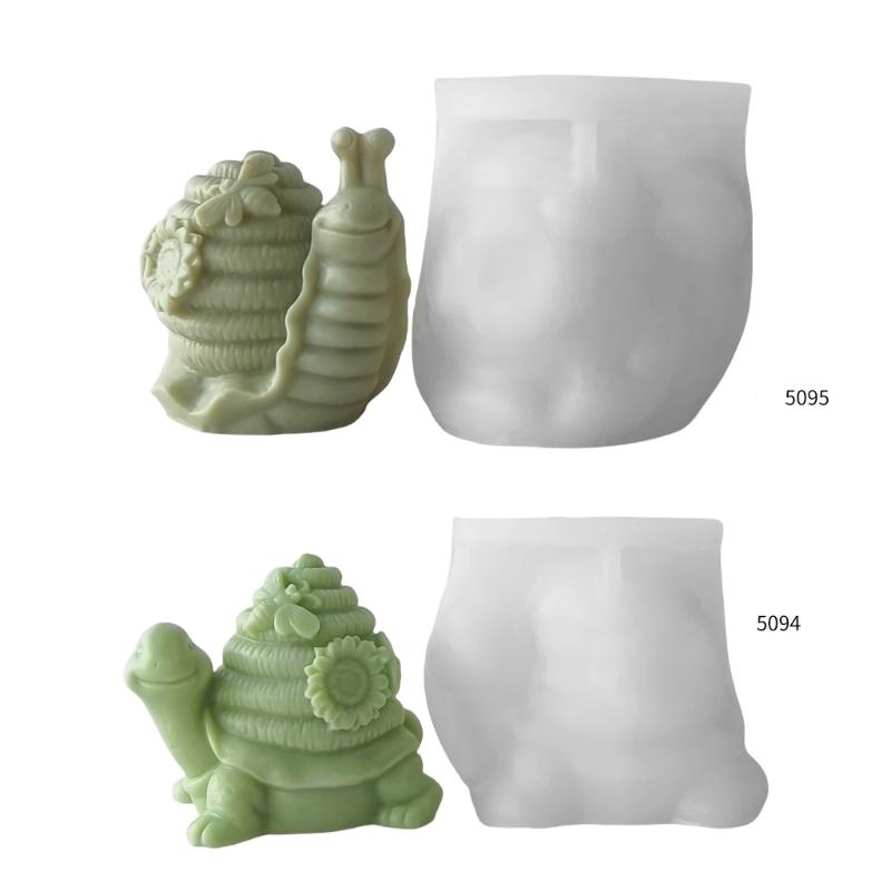 Turtles Snail Shaped Mold Silicone Mold for Candle and Soap Making High Temperature Resistant Aromatherapy Mould