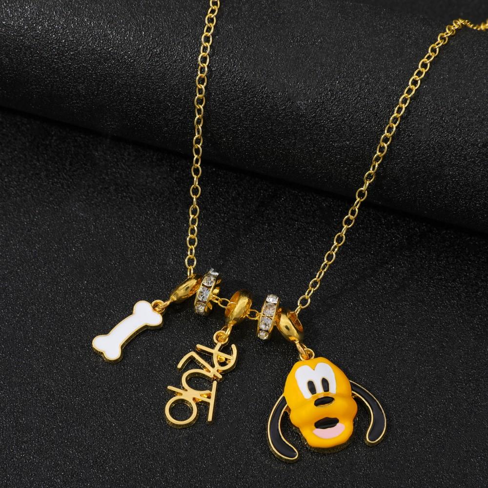Pluto Anime Cartoon Dog Pendant Necklace Toy - Creative Funny Unisex Gift Jewelry for Men And Women