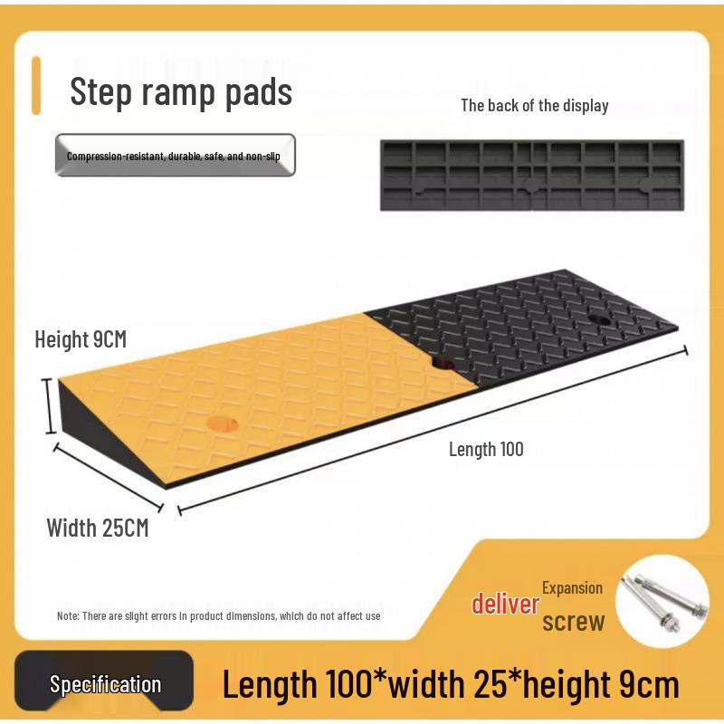 Rubber Curb Ramp Mat for Vehicles and Thresholds