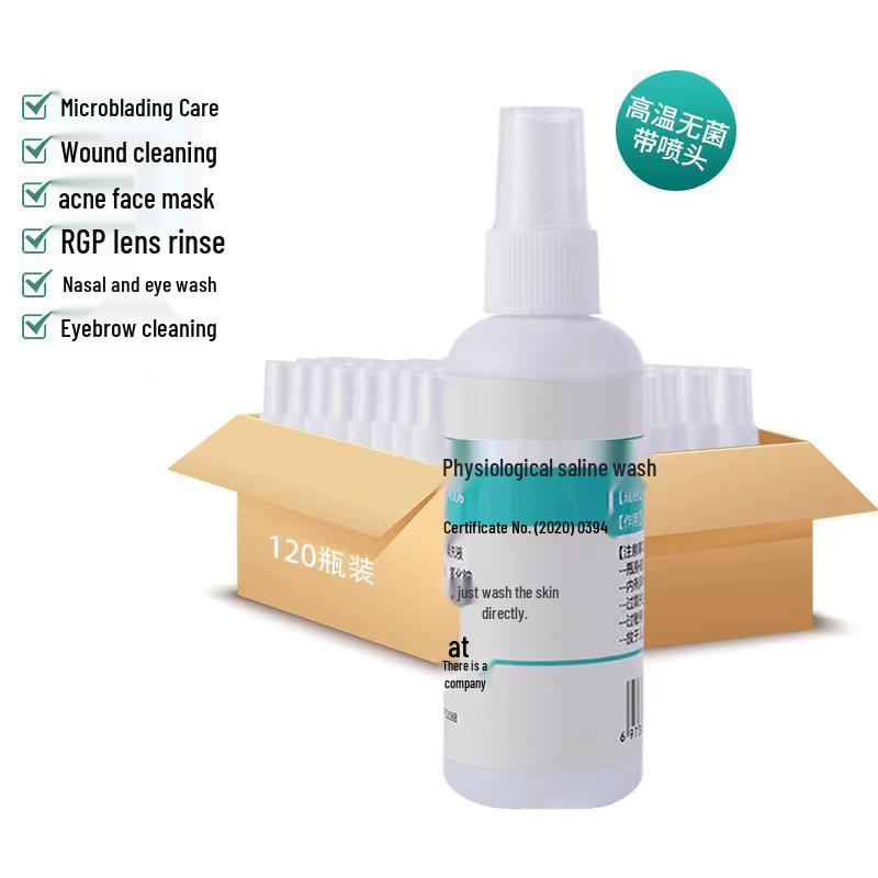 Sterile 0.9% Sodium Chloride Saline Solution for OK Lenses, Nasal Irrigation, Microblading, and Cleaning.
