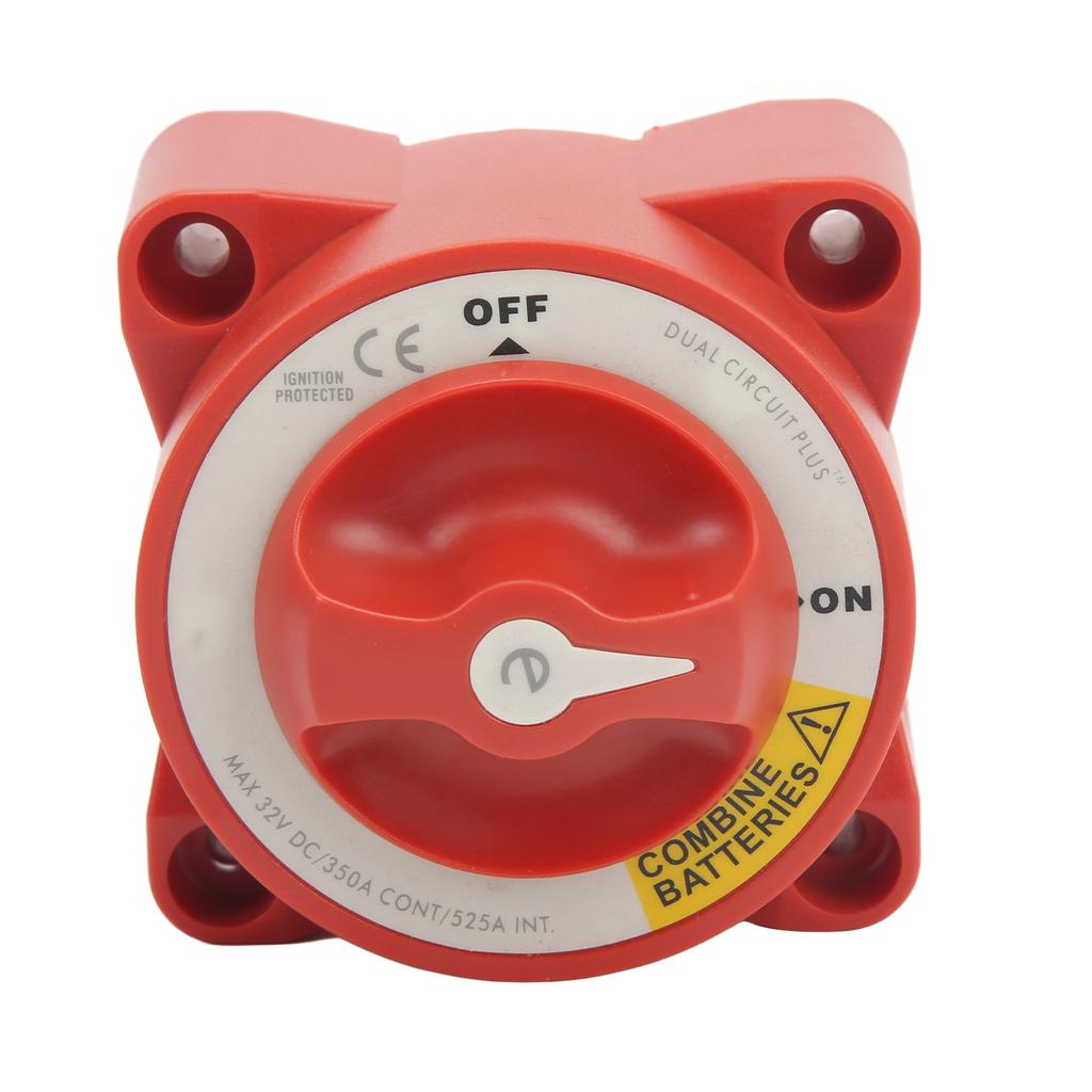 350A Battery Isolator Switch Waterproof 4 Studs Rotary Knob On Off Switch for Marine Boat RV