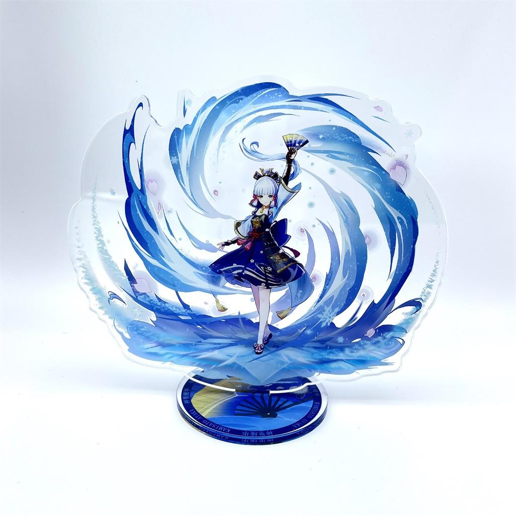 Anime Figure Genshin Impact Furina Arlecchino Xiao Yae Miko Yelan Acrylic Stand Model Board Desk Decor Standing Sign Fans Present