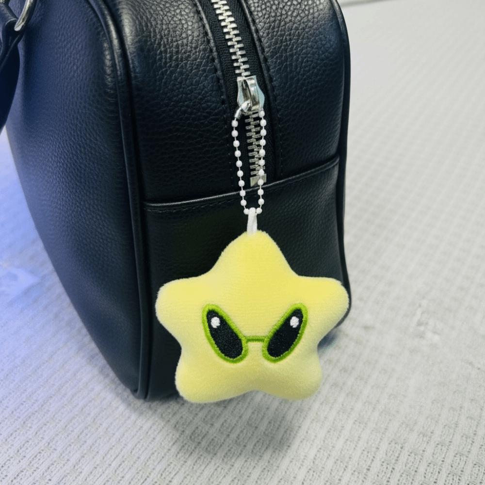 Mini Plush Backpack Pendant Cute Star Alien Cat Keychain New Mobile Phone Rope  Birthday