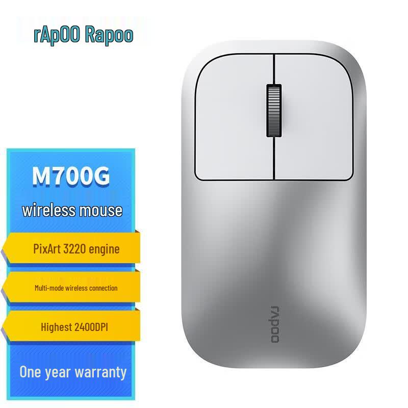 

Rapoo M700G Silent Ergonomic Wireless Mouse