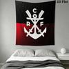 CR Flamengo Wall Tapestry Aesthetic Wall Hanging Printed Fabric Blanket Decorative Tapestries for Bedroom Living Room Home Decor