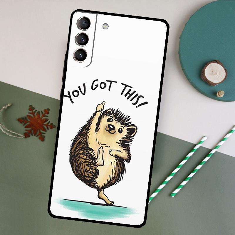 

Hedgehog Phone Case For Samsung Galaxy S26 S23 Ultra S20 S21 S22 S24 S25 Plus S10 S25 FE Back Cover Galaxy S26