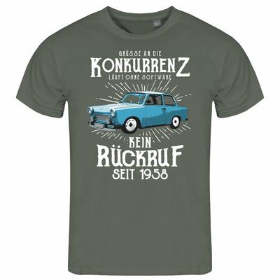 Men's T-Shirt Greetings To the Competition S To XXL East Germany IFA Auto Trabant