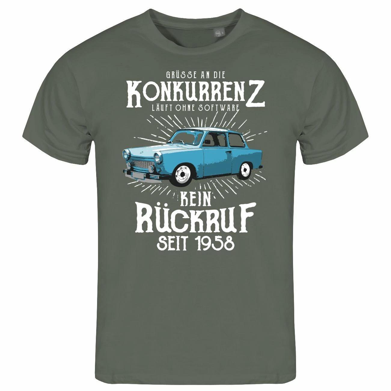

Men s T-Shirt Greetings to the Competition S to XXL East Germany IFA Auto Trabant S
