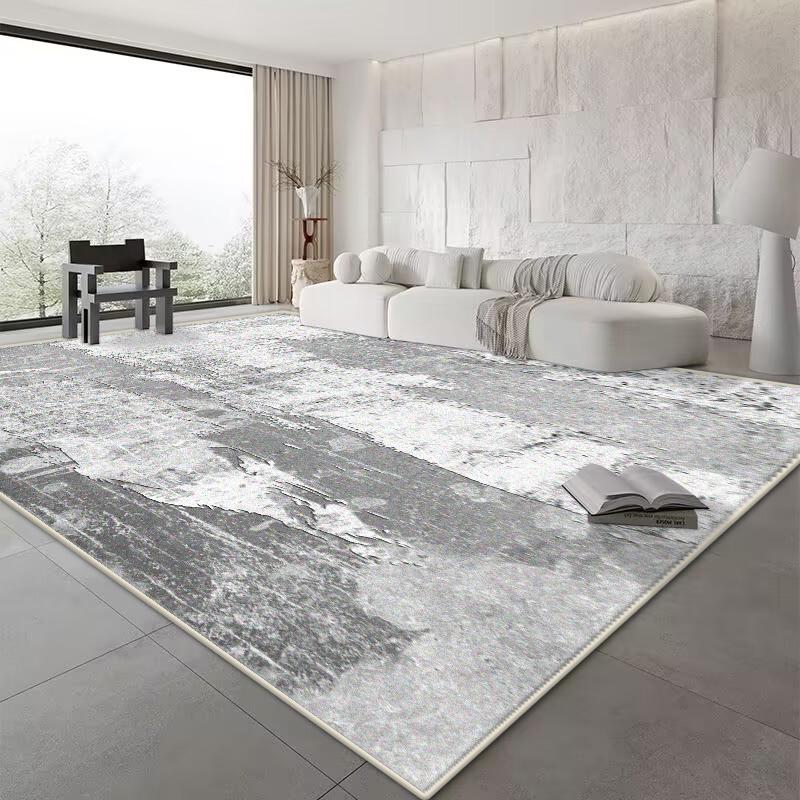 Nordic Abstract Carpet Living Room Light Luxury Decoration Sofa Coffee Tables Rug Bedroom Bedside Easy Clean Soft Mat Non-slip