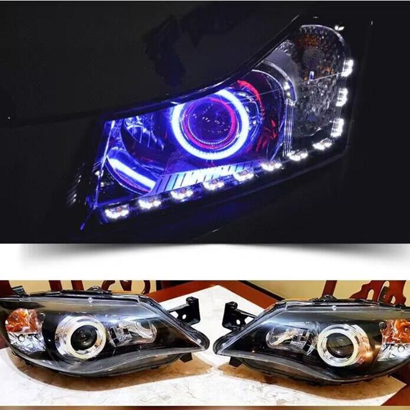2 Stück Auto Scheinwerfer Cob Blende Angel Eye LED COB Weißes Licht Kreis 60/70/80/90/100/110/120mm Motorrad Moto Auto Lichter