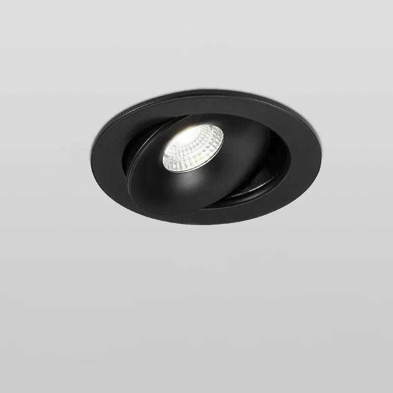 Round 360 Angle Rotate Dimmable LED COB Recessed Downlight Household Foyer LED Ceiling Spot Light