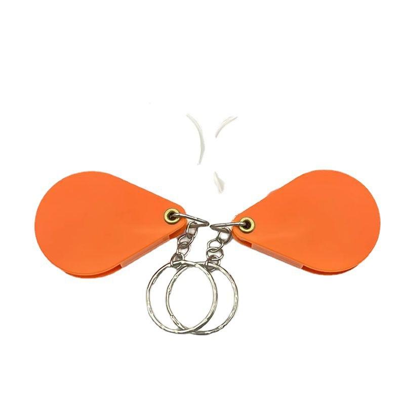 Compact Keychain Magnifying Glass, Portable Credit Card Size Reader for Small Print, Folding Pocket Lens for Home and Travel