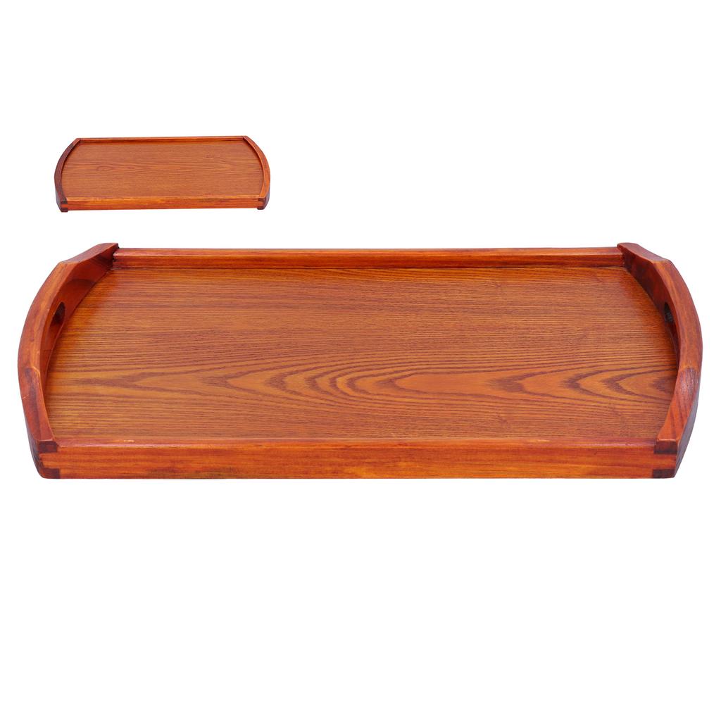 Rectangular Wooden Tray with Handle Food Serving Tray Storage Tray for Dinner Restaurant