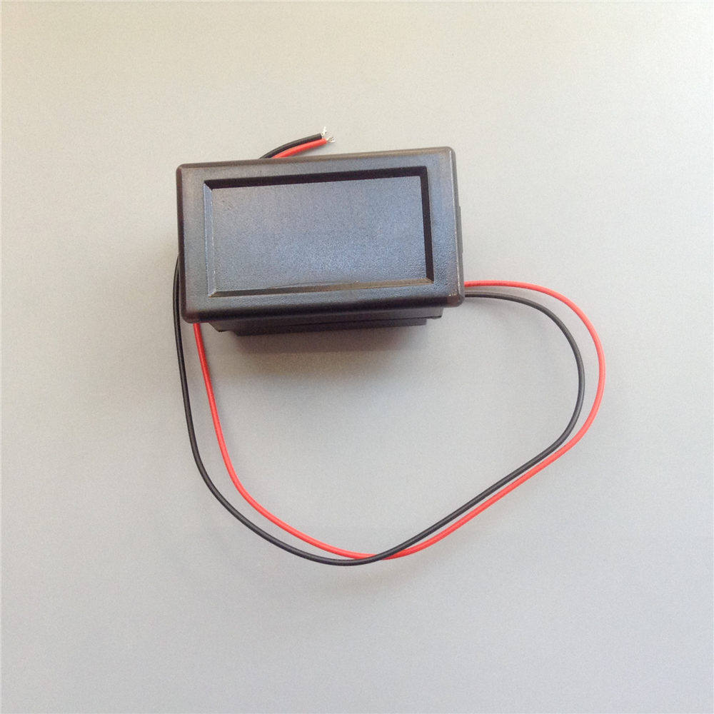 Waterproof Battery Monitor 12-60V Universal 8-Segment LED Display Auto Voltage Detection Reverse Polarity Protection for Lithium