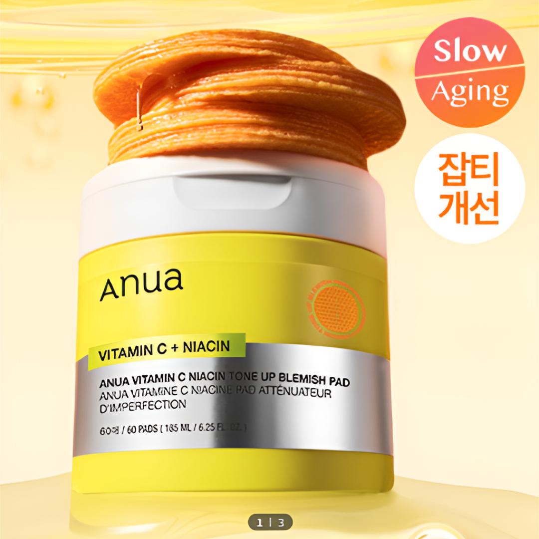 [ANUA] Витамин C Ниацин Тонизирующие пэды от пятен 60 штук
