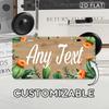 Personalized Plant-Themed 2D Flat Plaque Custom Text 30x15cm Home Garden Decor