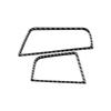 For BMW 5 Series F10 F18 2011-2017 Accessories Carbon Fiber Car Dashboard Left and Right Air Outlets Trim Cover Frame Stickers