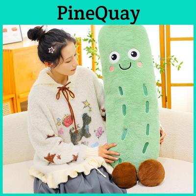 Plush Cucumber Pillow Bed Side Sleep Leg Clamp Cushion For Women