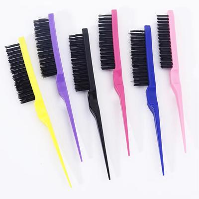 6-piece Set of Professional Salon Grade Edge Brushes, Durable ABS Handle and Nylon Bristles Special for Real Hair Wigs