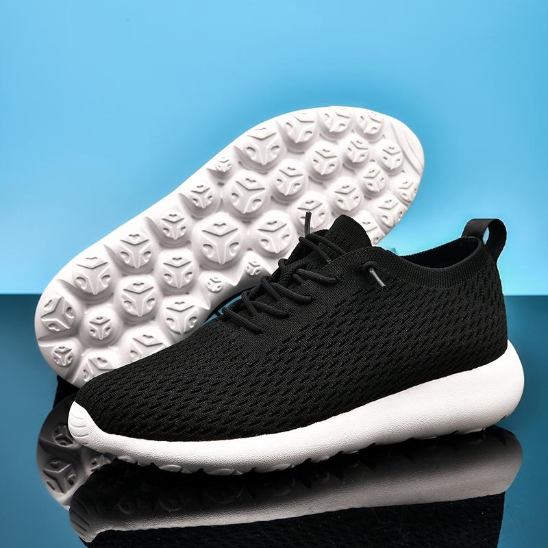 

Сетчатые кроссовки Спортивные мужские кроссовки для бега Люксовые брендовые дизайнерские баскетбольные кроссовки для мужчин Ботильоны Стильные мужские туфли на плоской подошве 36 черный белый