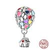 Newest Charm Bead Component Bead Component Popular Hot Air Balloon Colorful Copper Metal LOVE Family Dangle Compatible With Authentic Original