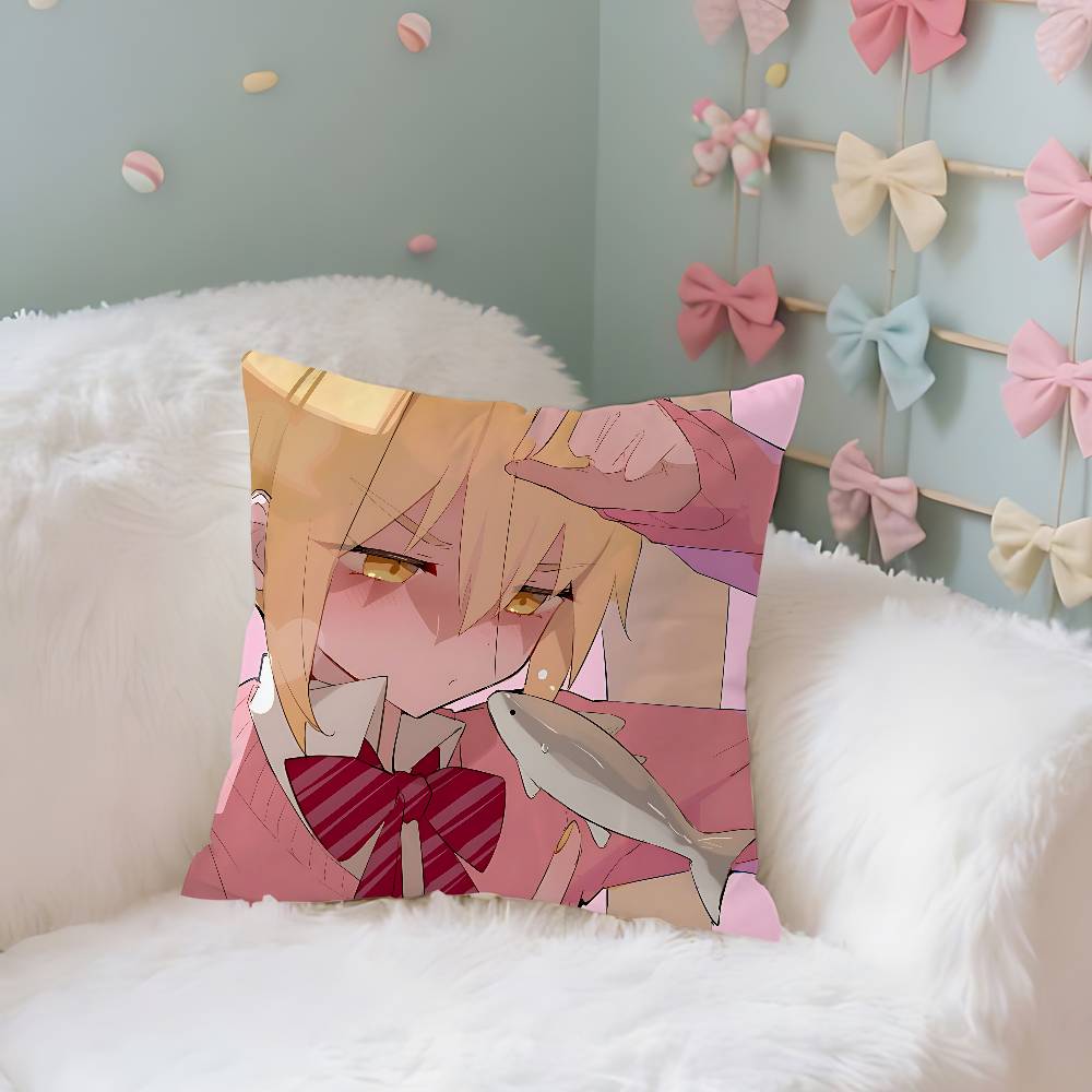 Cute AAkita Neru Kawaii Case Plush Fabric Soft Pillowcase Double Sided Print Cushion Cover Household Gifts