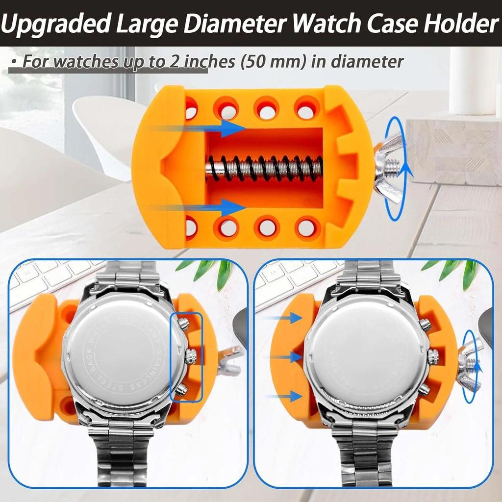 81-Piece Watch Repair Kit: Press Tool, Battery & Link Replacement Tools