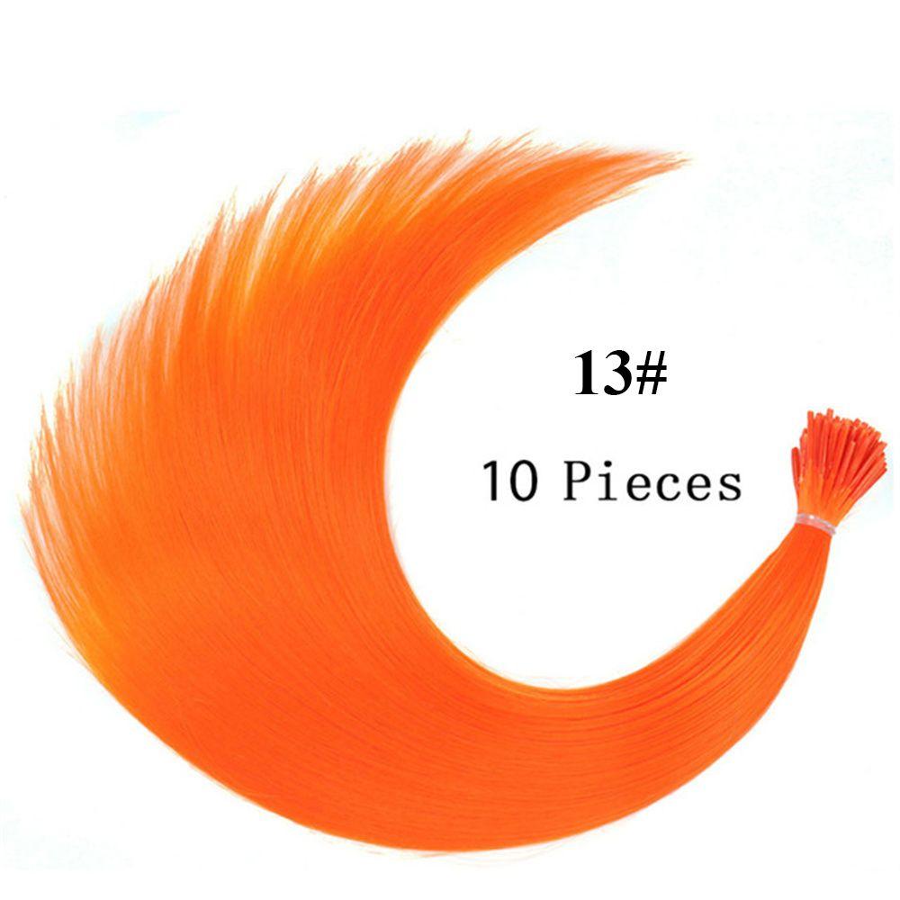 Wig Piece Hair Accessories I-tip Hairpiece Fake Hair Pieces Synthetic Hair Hair Extensions 13