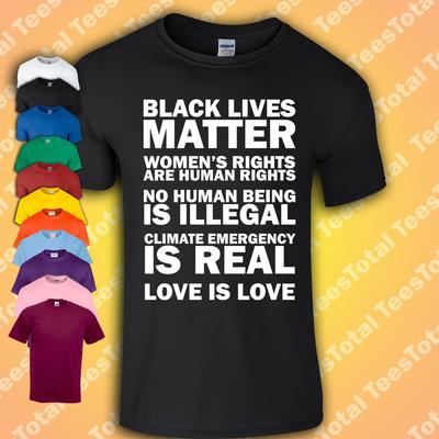 BLM Frauenrechte Klimawandel Flüchtlinge T-Shirt