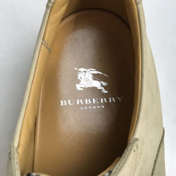 Burberry Sneaker aus Nubukleder 26.5 beige inklusive Schuhkarton(GEBRAUCHT)