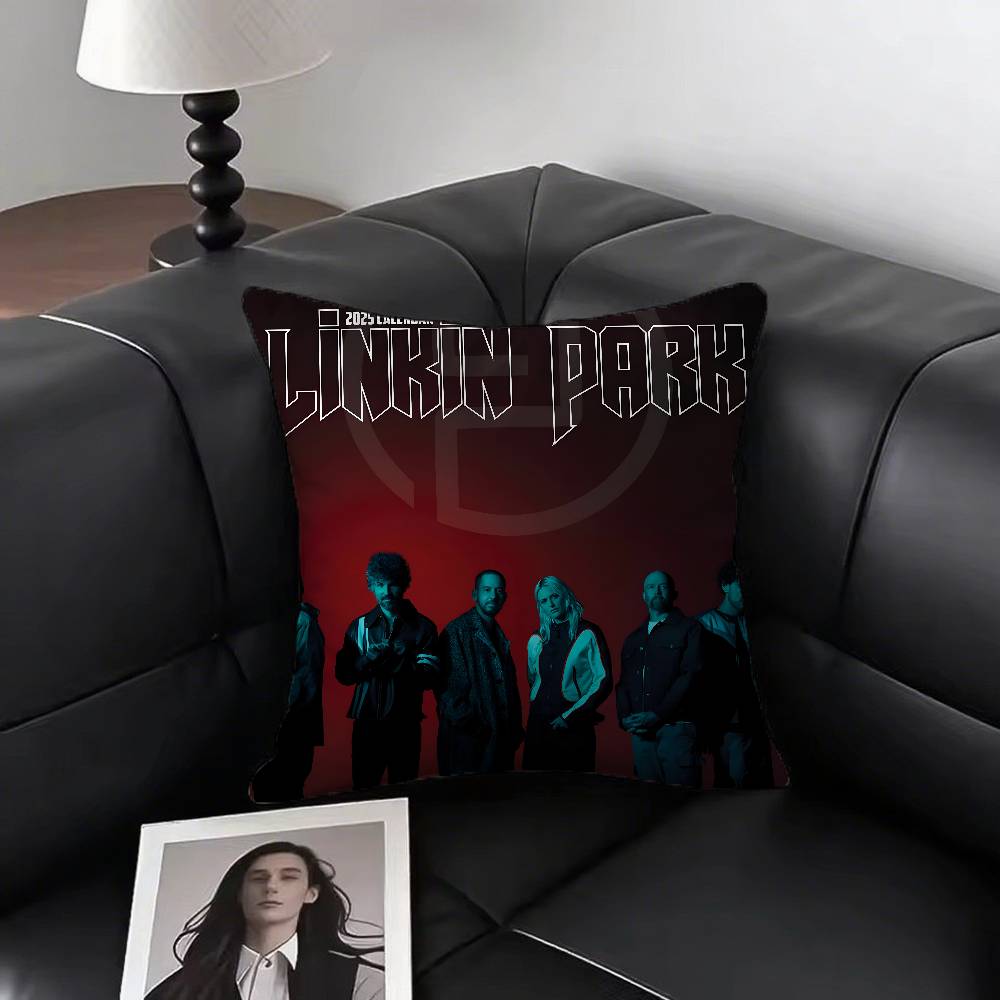 Rock Band L-Linkin Cool P-Park Kissenbezug Quadratisches Kissen Schlafzimmer Sofa Freizeit Komfortkissen Auto Wohnzimmer Heimdekoration