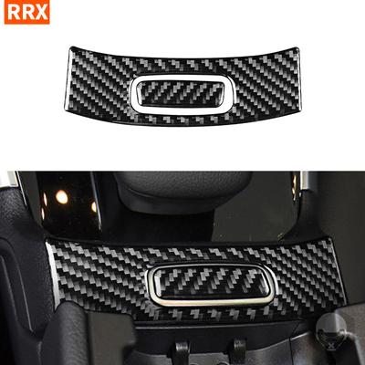 Car Armrest Box Switch Panel Cover Trim For Mercedes Benz GLB   Real Carbon Fiber Stickers Interior Styling