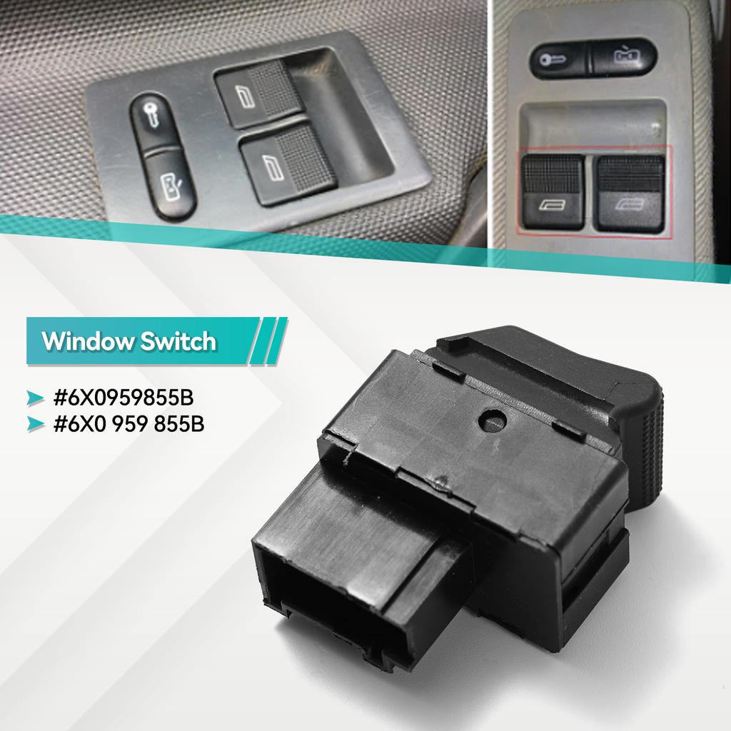 2pcs Electric Power Window Switch Button For VW LUPO 6X1 Polo 6N2 6E1 Seat Ibiza Seat Cordoba 6K2 Saloon 6X0959855B 6X0 959 855B