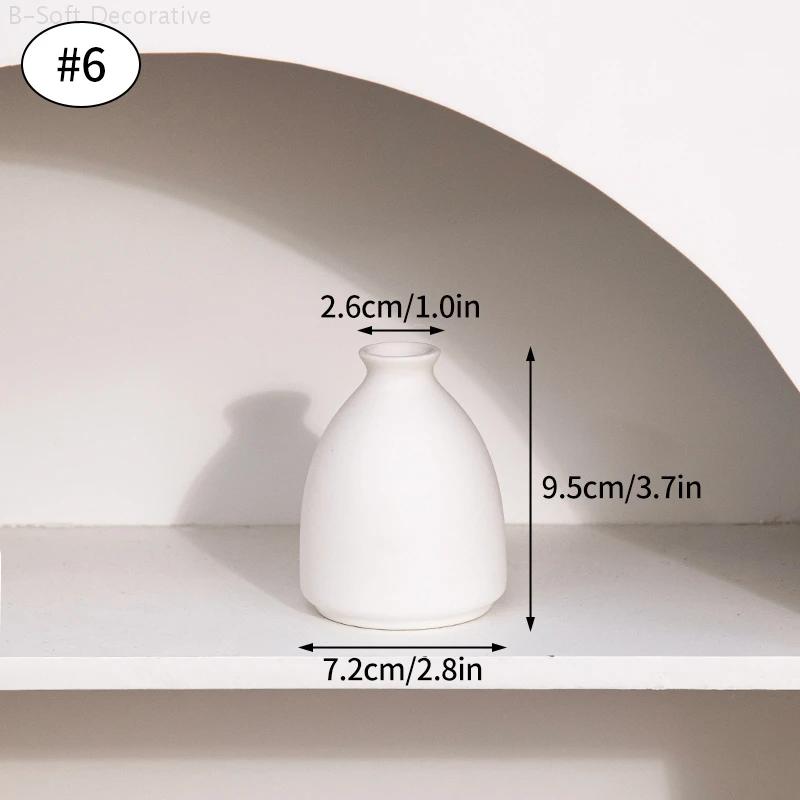Nordic Modern Ceramic Vase Small Flower Vases for Home Decoration Dried Arrangement Flower Bottle Hydroponic Flower Vases