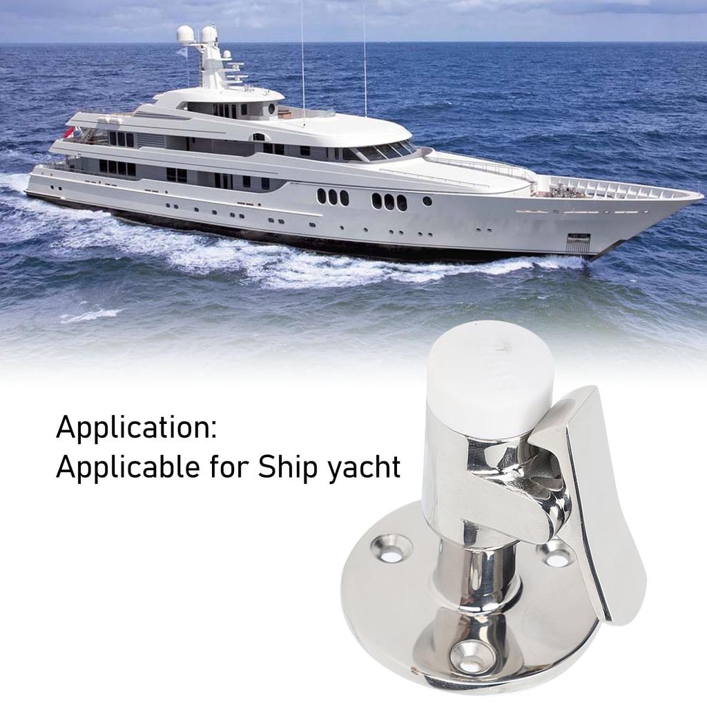 Door Stopper Catch Set 316 Stainless Steel Heavy Duty Floor Knob Door Holder Retainer Kit for Ship Yachts