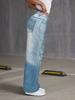 Women's Embroidered Wide-Leg Mid-Waist Summer Jeans N011