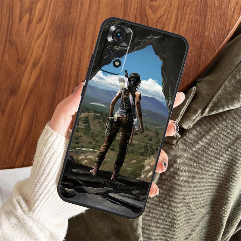 

Lara Croft Tomb Raider Case For Xiaomi Redmi Note 14 Pro 13 12 11 10 15 Pro Plus Redmi 13 C 15 10C 12C 14C 15C Cover Redmi Note 10 4G