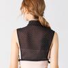 Parfait Assortiment Femmes Grands Nœuds Faux Col Cravate Mode Pois Amovible Demi-Chemise Noir Blanc Fin Faux Col Revers Blouse Haut Décor